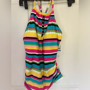 Anne Cole tankini top XL NWT